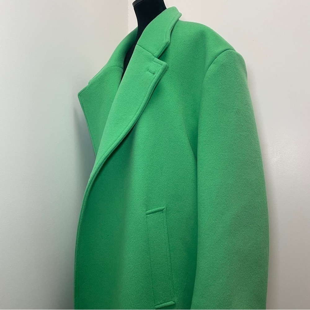Blanca- The Adeline Coat Green Size Large Oversized Wool Winter Staple Fashion - Picture 9 of 15
